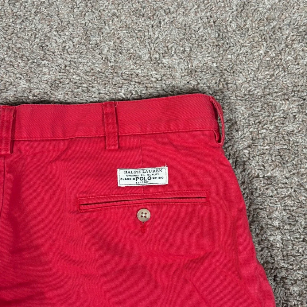 Polo Ralph Lauren Prospect Pant‎ Red Cotton Twill Chino Shorts Mens 36